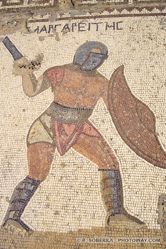Photo of roman mosaics in Kourion