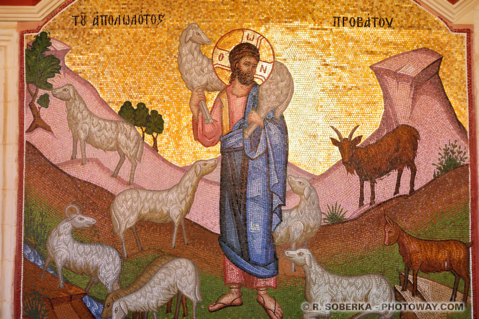 Mosaic of Jesus the Shepherd