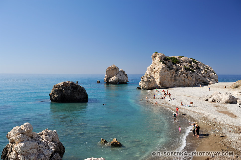 Petra tou Romiou the rock of aphrodite in Cyprus