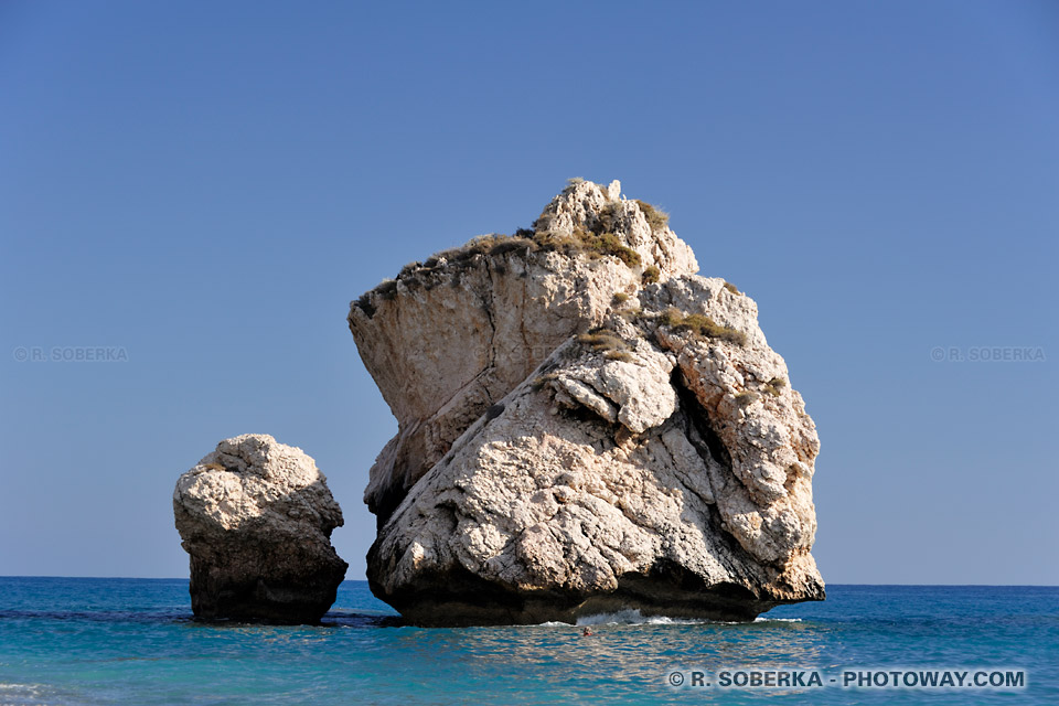 Petra tou Romiou the rock of aphrodite in Cyprus