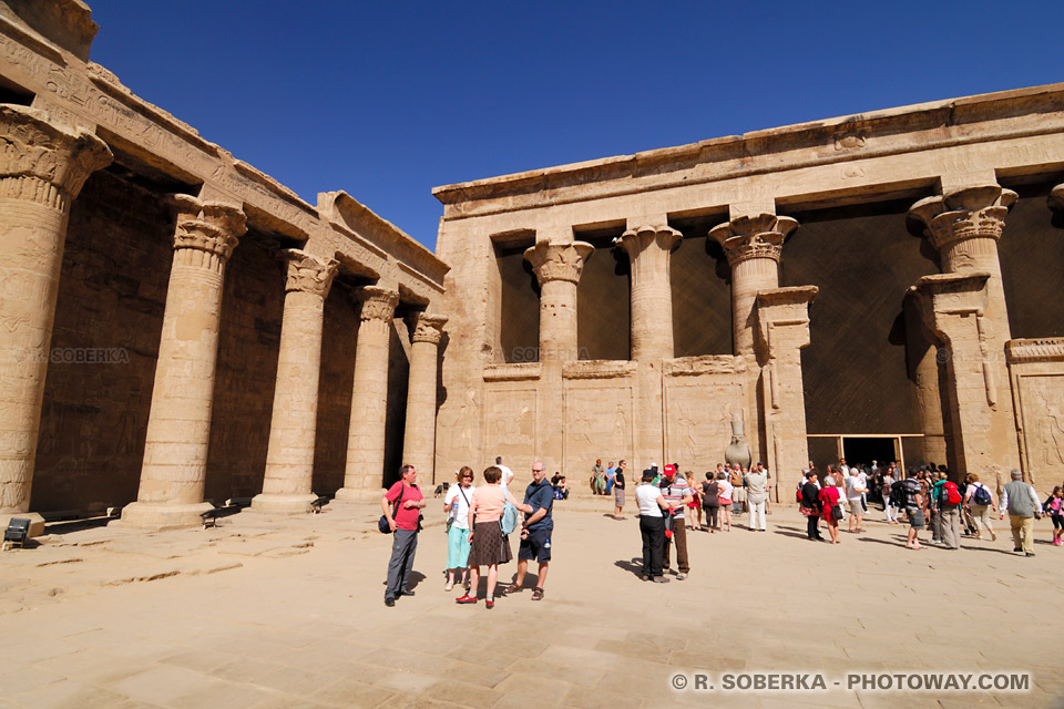 courtyard of Temple of Edfu