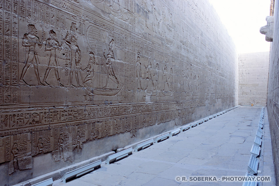 Wall of Edfu Temple