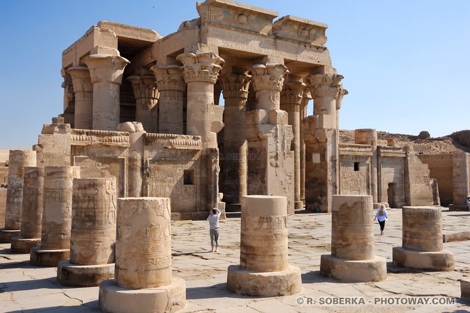 Courtyard of Augustus at Temple of Kom Ombo