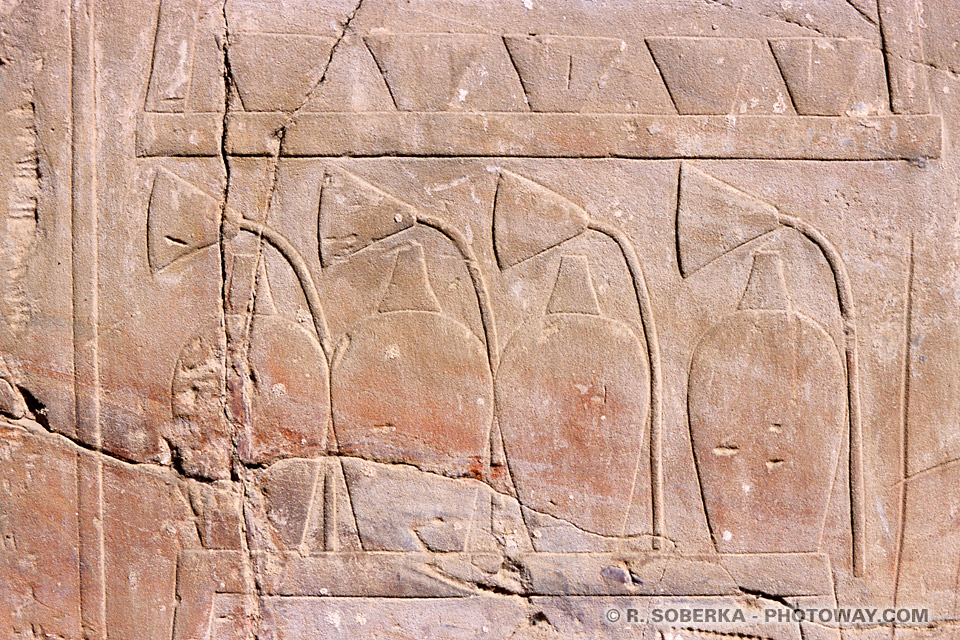 fire extinguishers bas reliefs at Luxor Temple