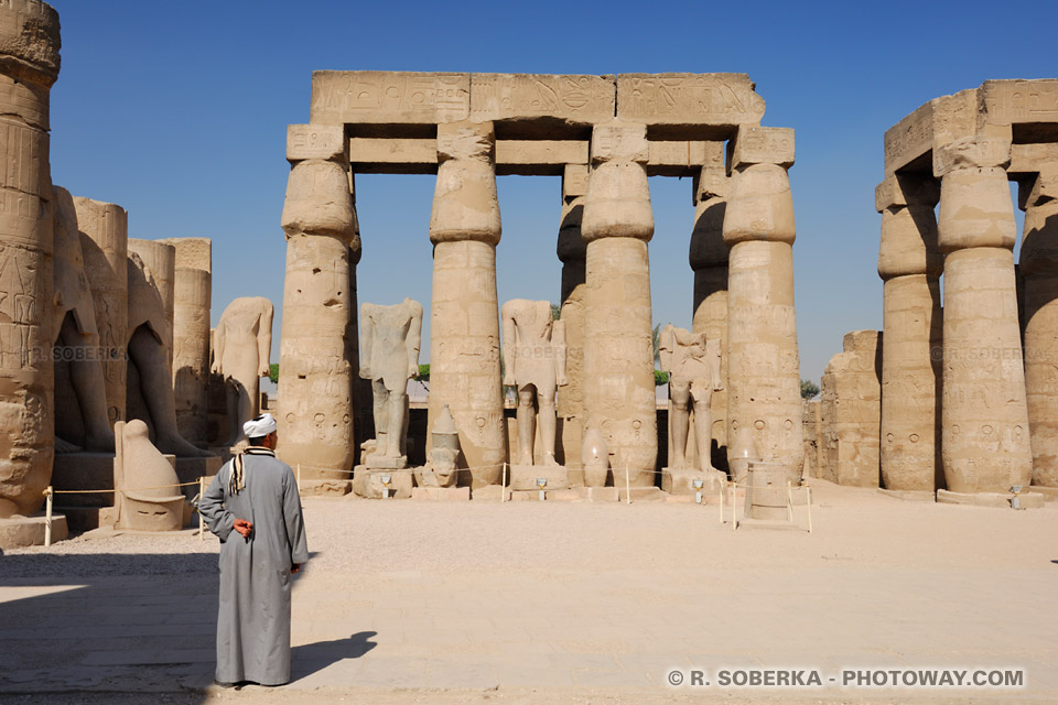 Luxor Temple courtyard