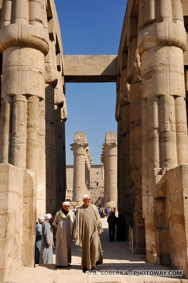 people visiting Luxor Temple