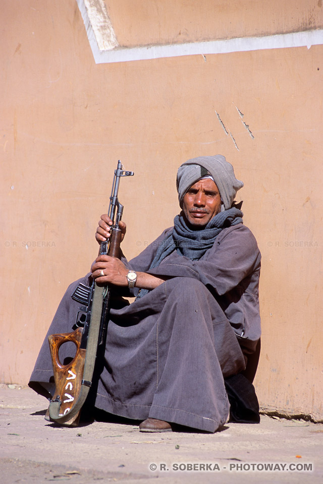 armed guard in Egypt