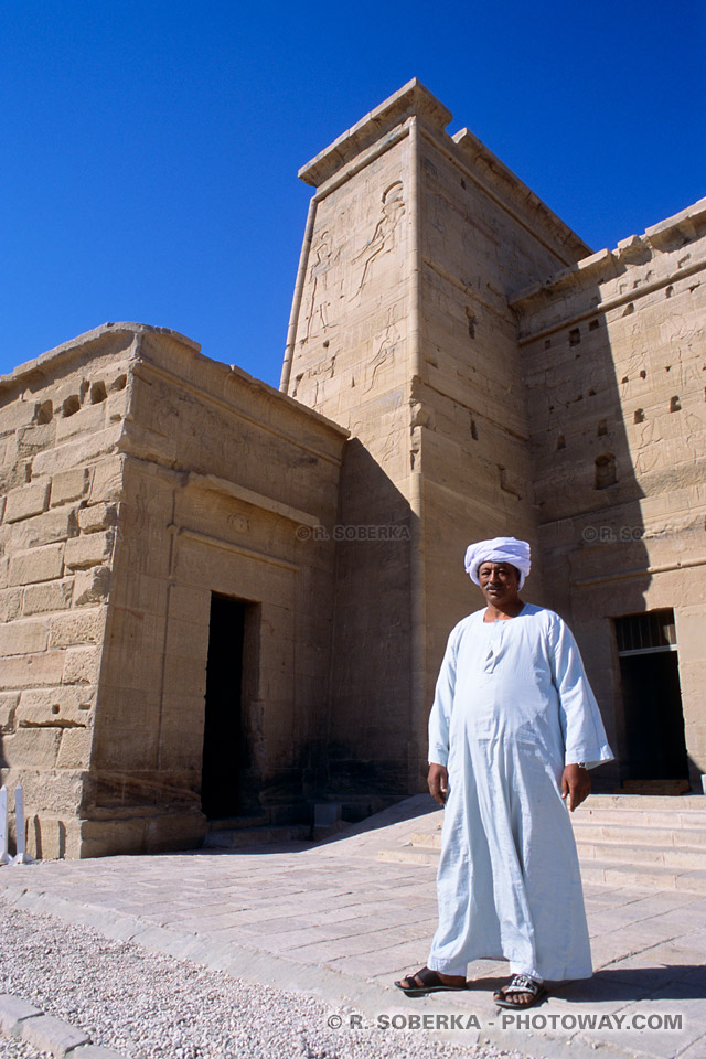 Philae temple guard