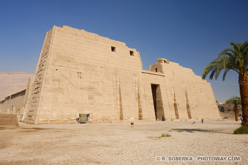 first pylon of Ramesses III Temple