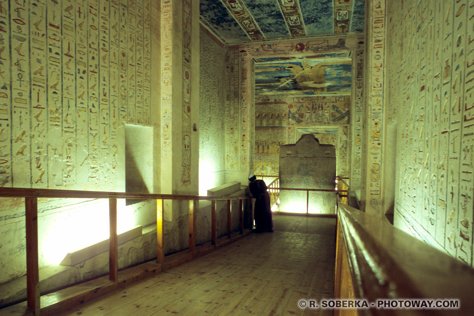 sarcophagus of Ramses VI in his tomb