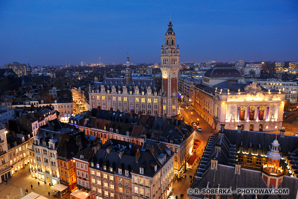 Belfry of Lille at Night