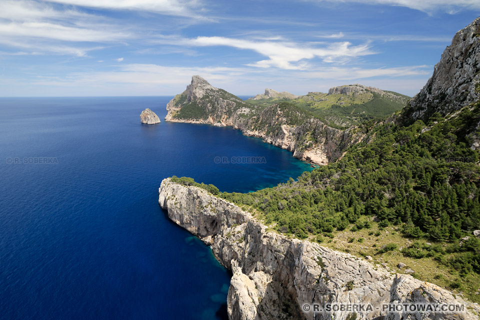 Punta Nau Cliffs formentor in Majorca