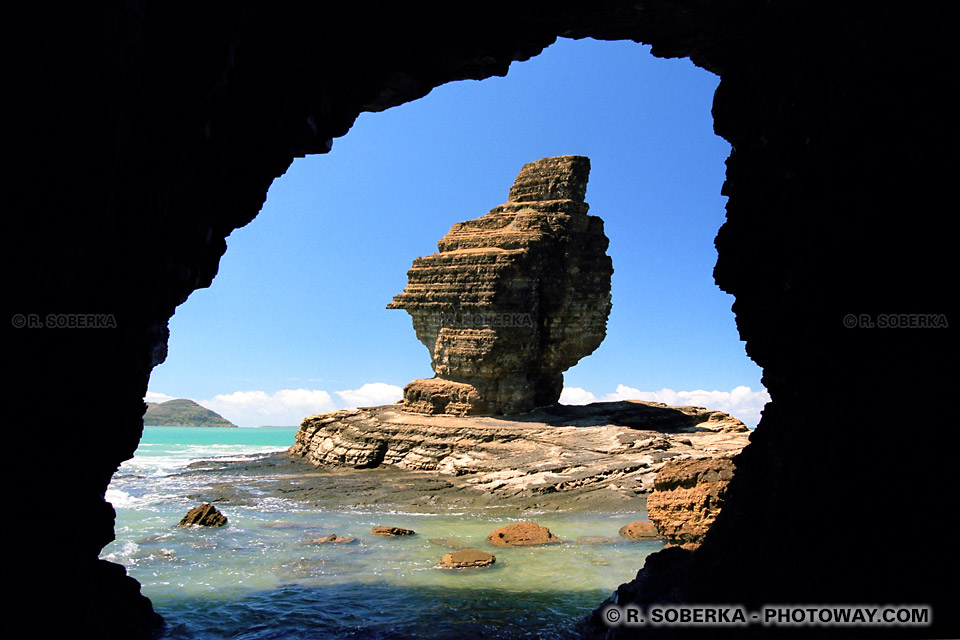 The Pierced Rock and the Man Rock in Bourail - New Caledonia