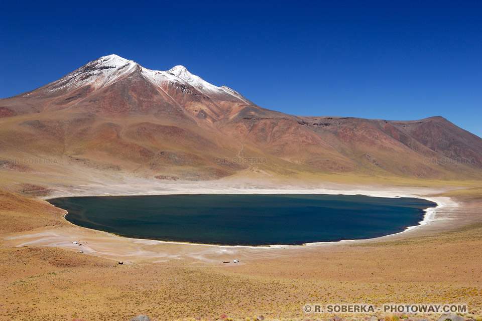 Miniques Lagoon Andes Mountain Range Chile