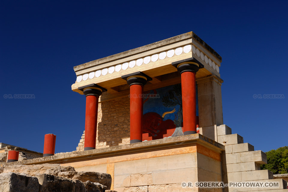 Minotaur's Labyrinth at Knossos in Crete