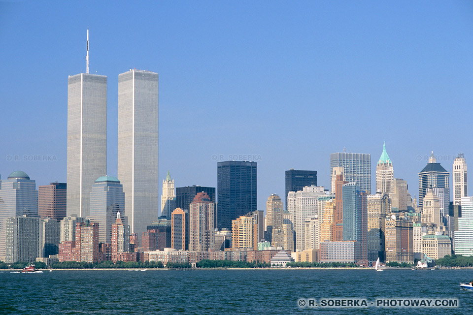 World Trade Center - Twin Towers of Manhattan in 2001