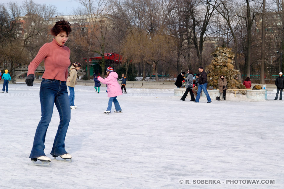 Ice Skater at the Rink in Bucharest - Ice Skating Photos