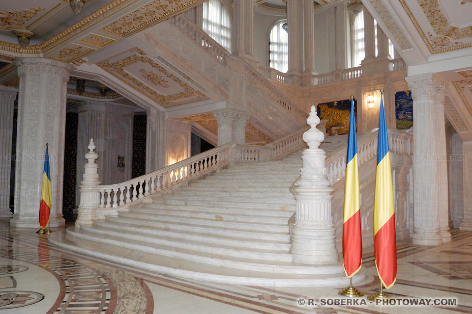 Images of Dictator's Whim: Italian Marble Staircase - Photos of Ceausescu's Palace