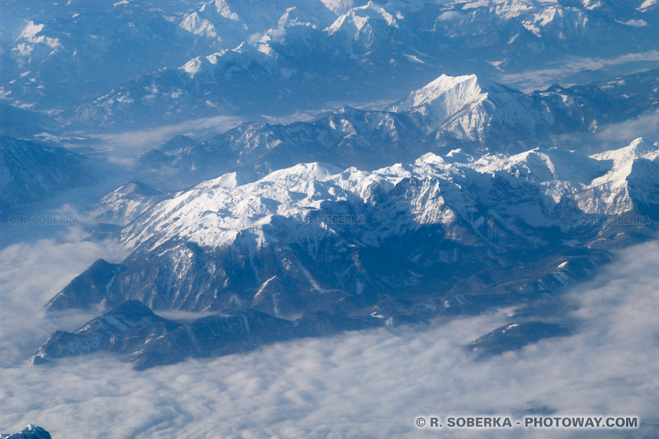 mountain range Seen from Air - Photos of the Carpathian Massifs