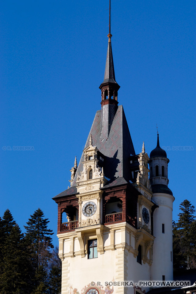 Peles castle tower and Dracula Legend The Story of Vlad Tepes 