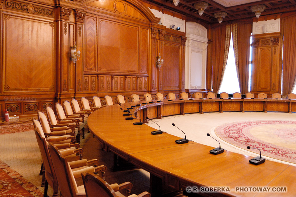 Romanian government chambers in Ceausescu's Palace