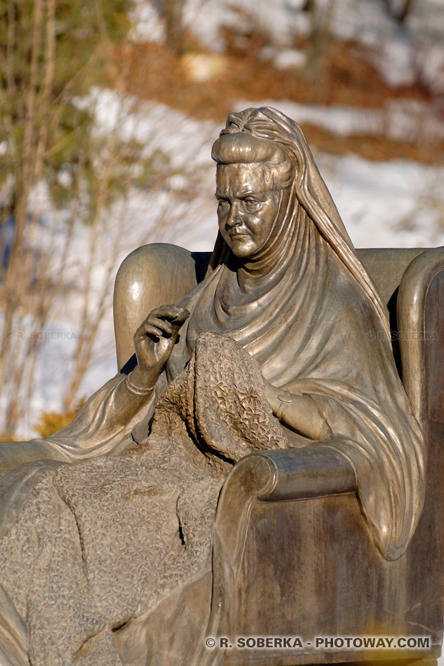 Statue Photos in the Park at Peles Castle, Romania