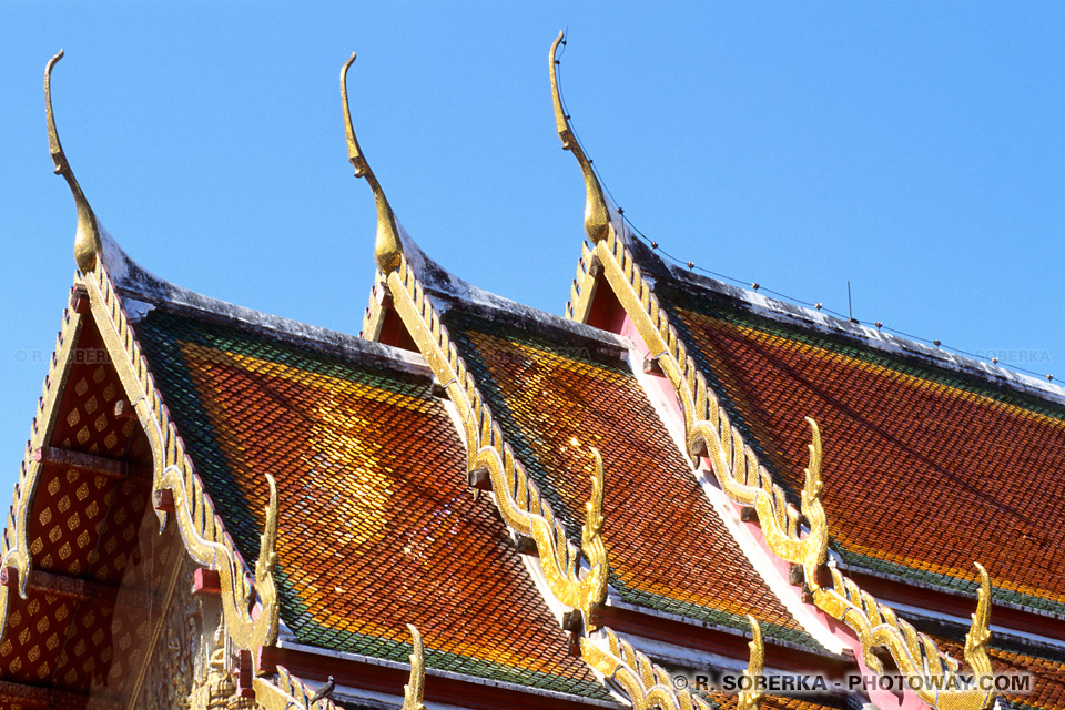 imges Buddhist Photos - Photos of Temple Roofs in Thailand