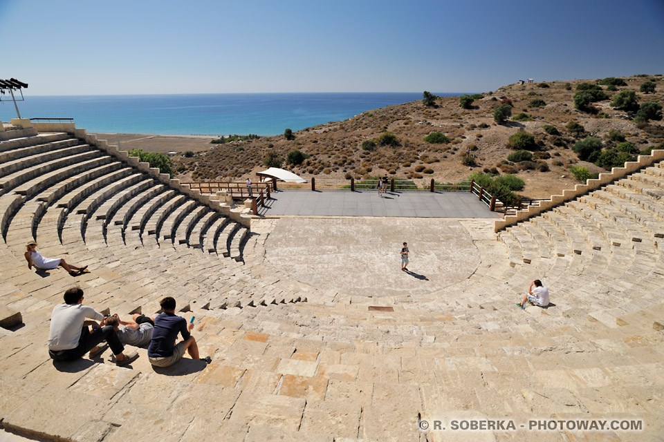 Photo de l'amphithéâtre romain de Kourion