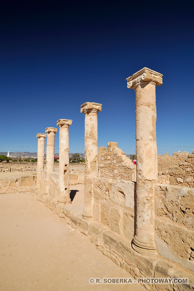 Colonnes de Saranta Kolones à Paphos