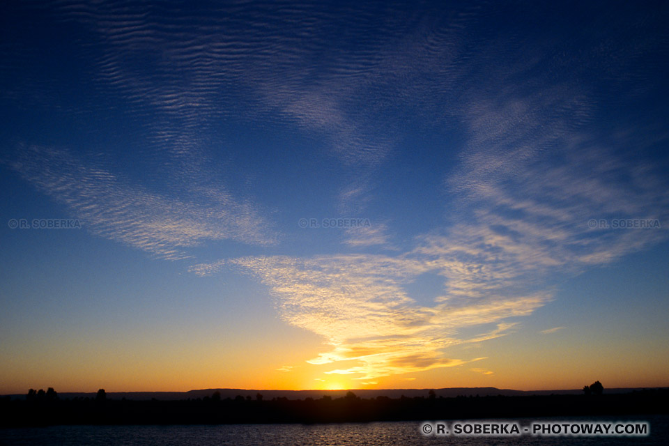 Coucher de soleil sur le Nil