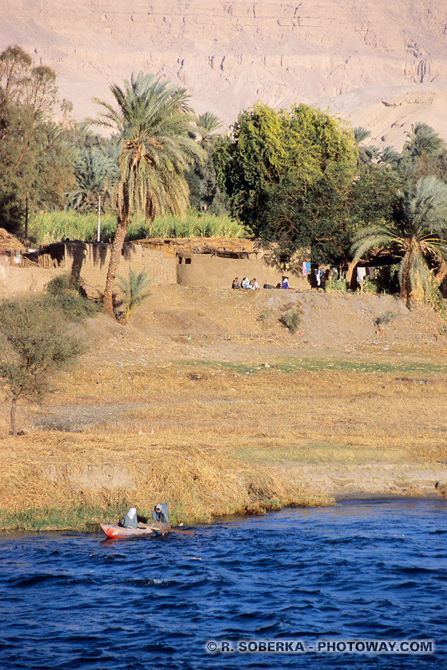 Village de pêcheurs sur le Nil