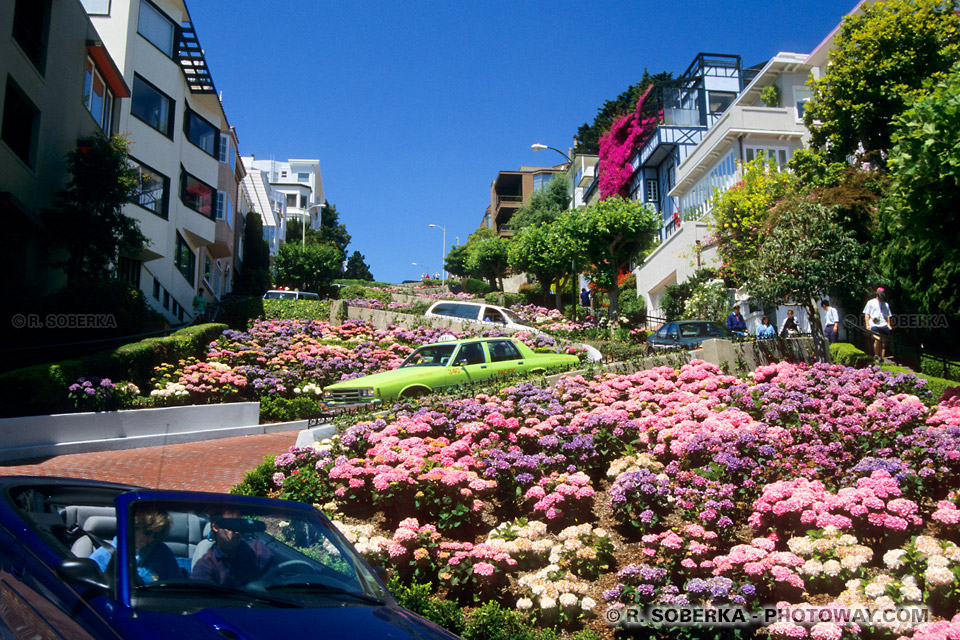 Photo de rue en ZigZag à San Francisco : photos de rues en zigzags à SF